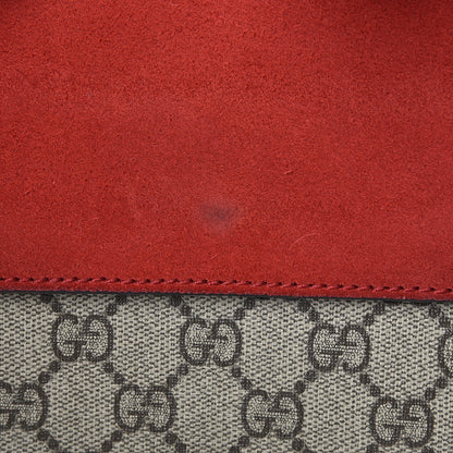 Gucci GG Supreme Monogram Small Dionysus Shoulder Bag Red 8 of 15
