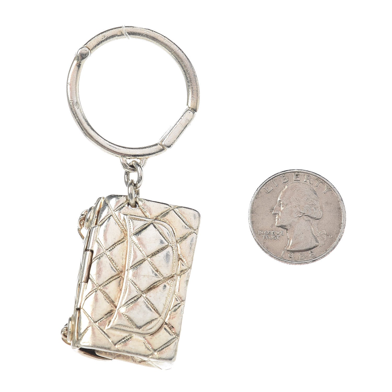Chanel Quilted Flap Keychain 2 of 3