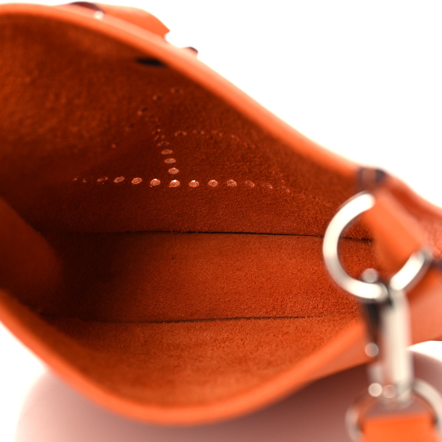 Hermes Taurillon Clemence Evelyne TPM Orange 5 of 10