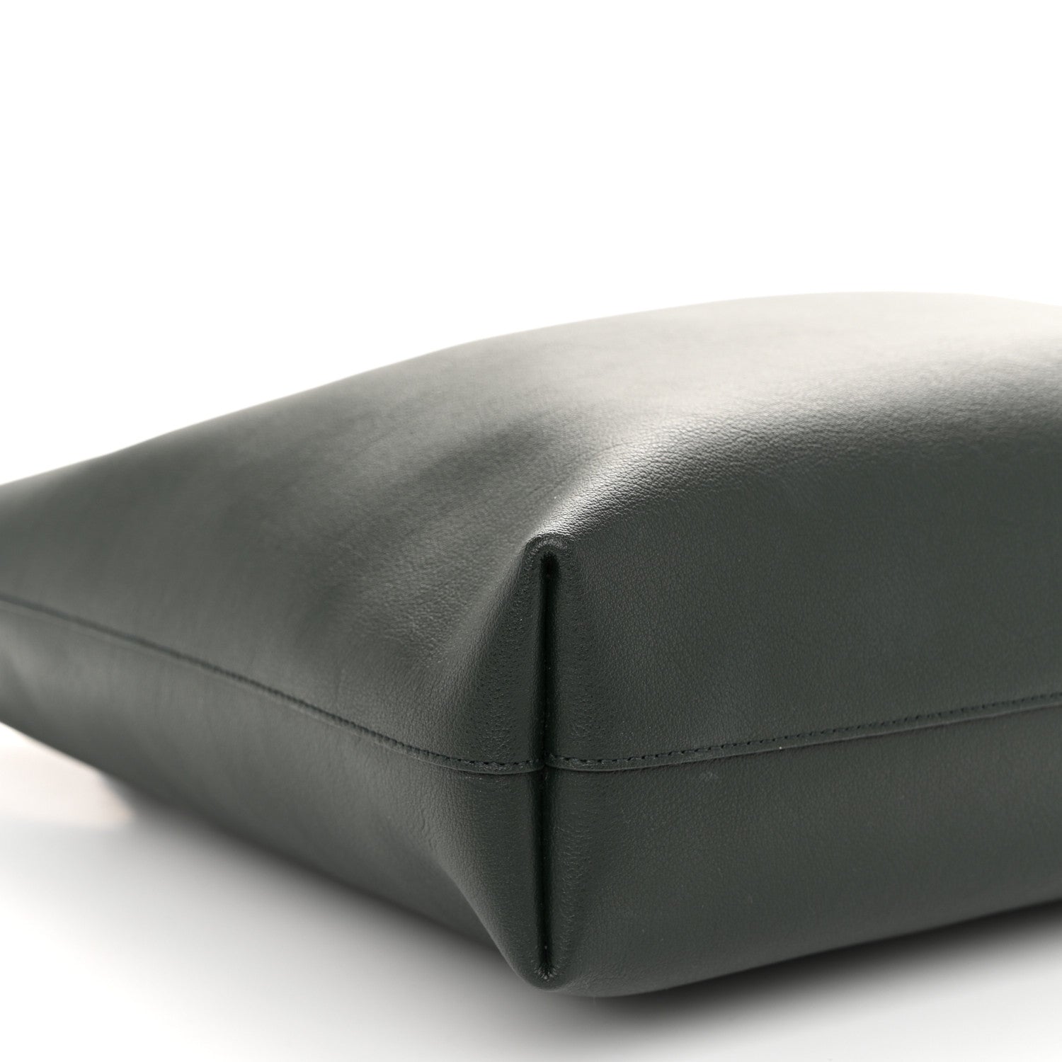 Saint Laurent Calfskin North-South Shopping Tote Green 9 of 10