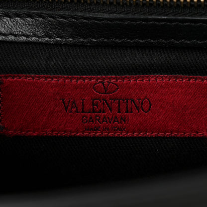 Valentino Garavani Vitello Small Glam Lock Rockstud Flap Black 6 of 9
