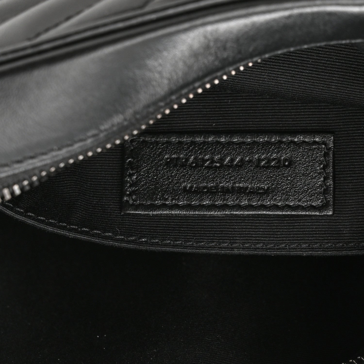 Saint Laurent Calfskin Matelasse Monogram Lou Camera Bag Black 8 of 12