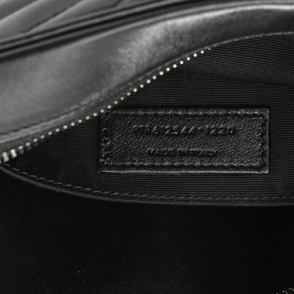 Saint Laurent Calfskin Matelasse Monogram Lou Camera Bag Black 8 of 12