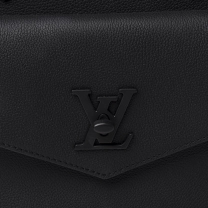 Louis Vuitton Soft Calfskin Lockme Tote MM Black 10 of 10