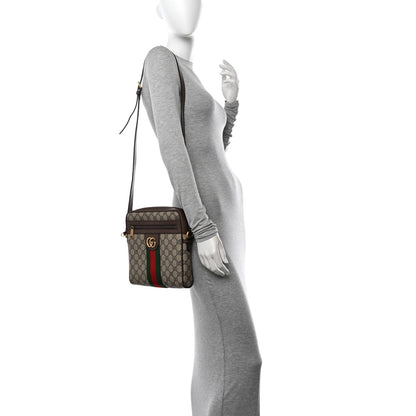 Gucci GG Supreme Monogram Web Small Ophidia Messenger Bag Brown 2 of 14