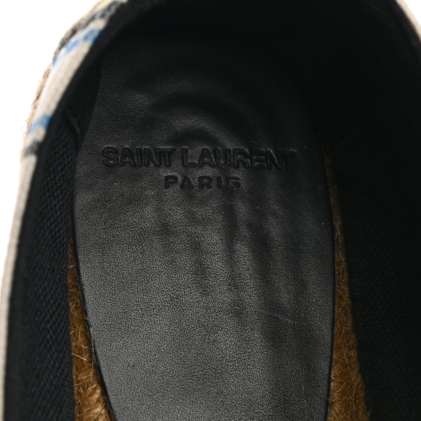 Canvas Love Print Elba Logo Embroidered Espadrilles 38 Multicolor