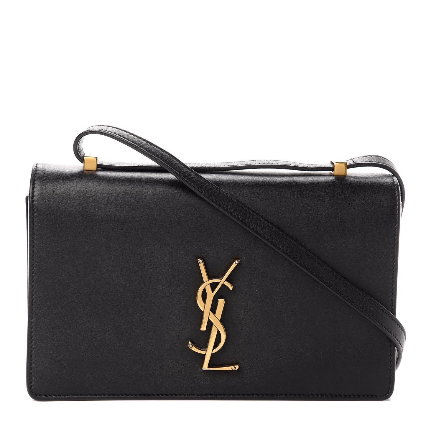 Calfskin Monogram Small Dylan Shoulder Bag Black