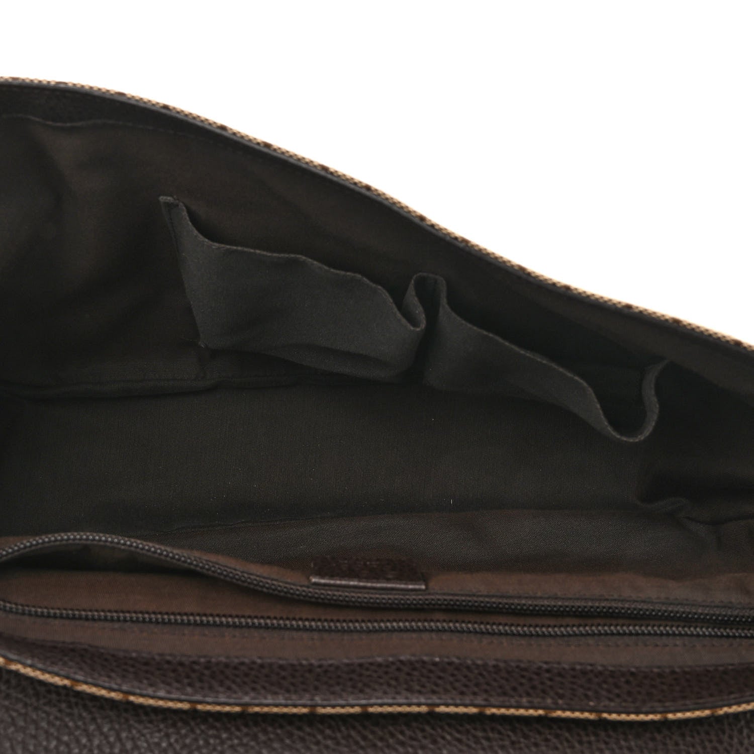 Gucci Monogram Large Flap Messenger Bag Beige Dark Brown 5 of 11