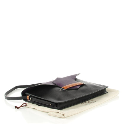 Hermes Evercolor Faco Clutch Ultraviolet Black 4 of 7