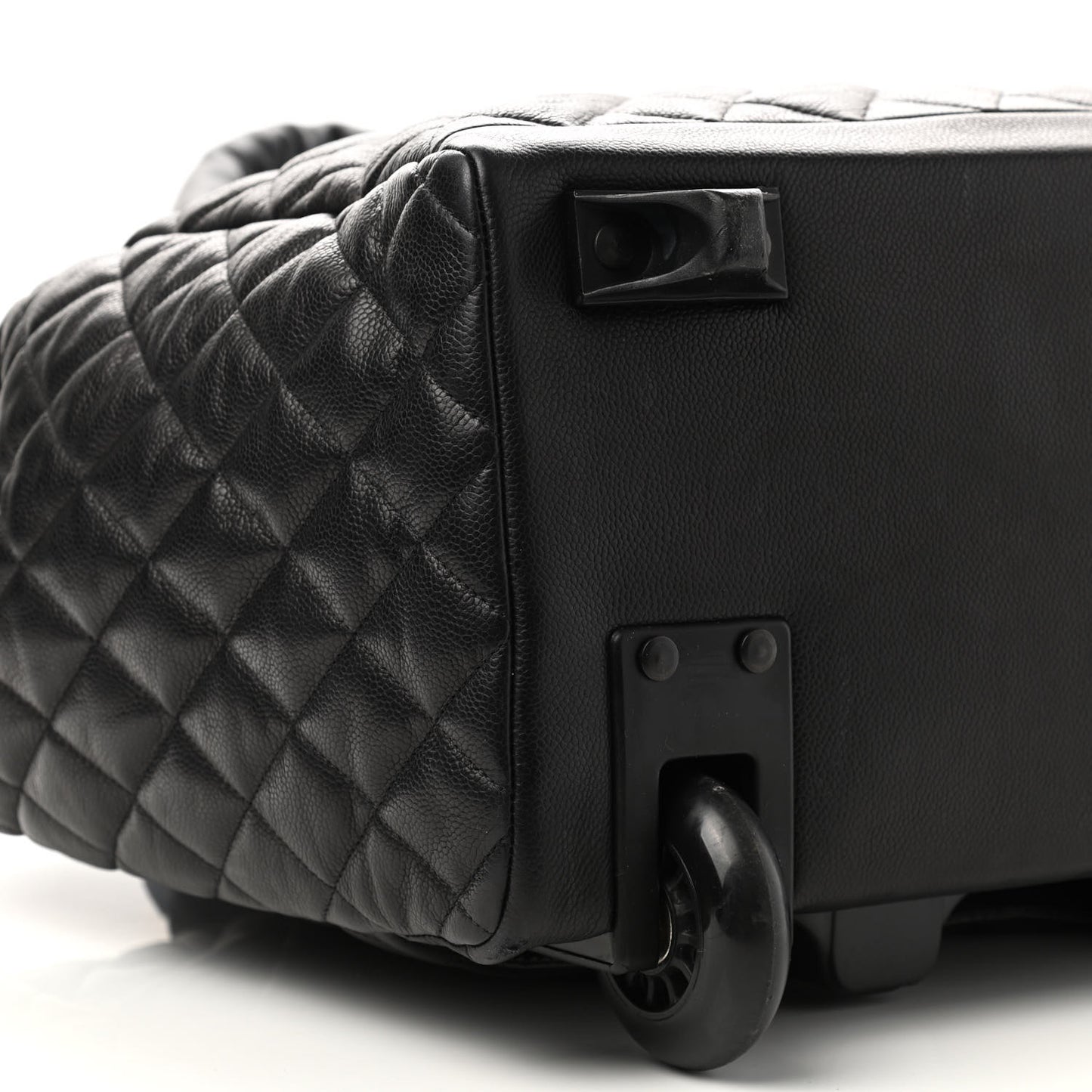 Caviar Quilted Coco Cocoon Trolley Black