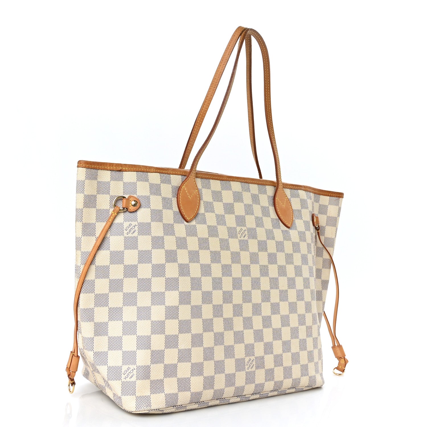 Louis Vuitton Damier Azur Neverfull MM 3 of 9