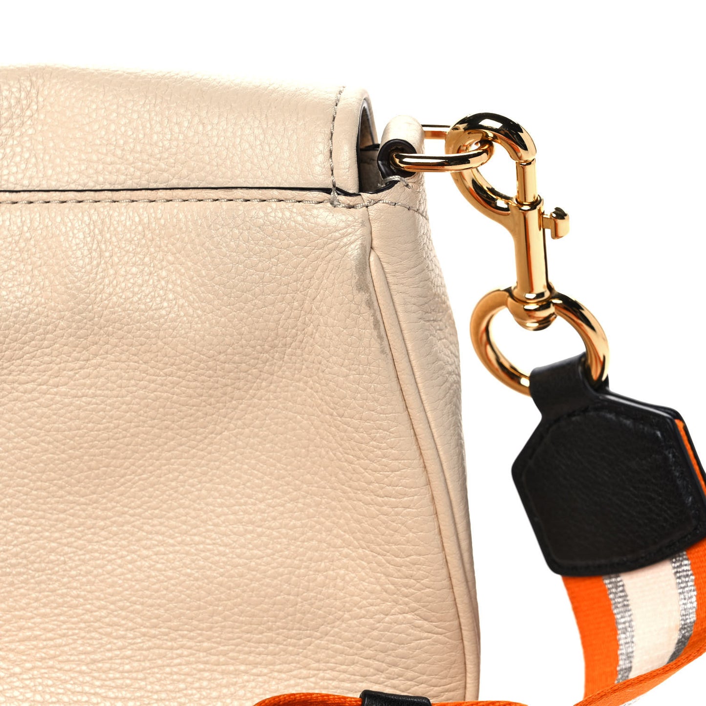 Calfskin Empire City Messenger Crossbody Beige