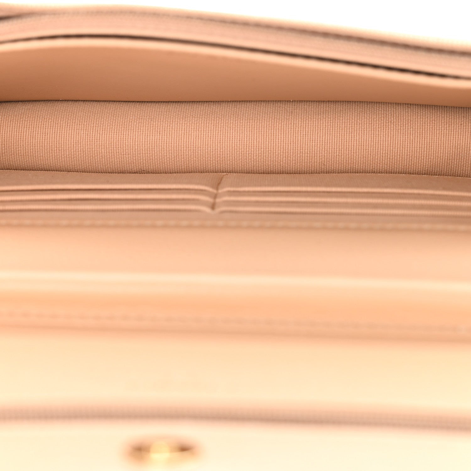 Chanel Caviar Quilted Wallet on Chain WOC Beige 5 of 12