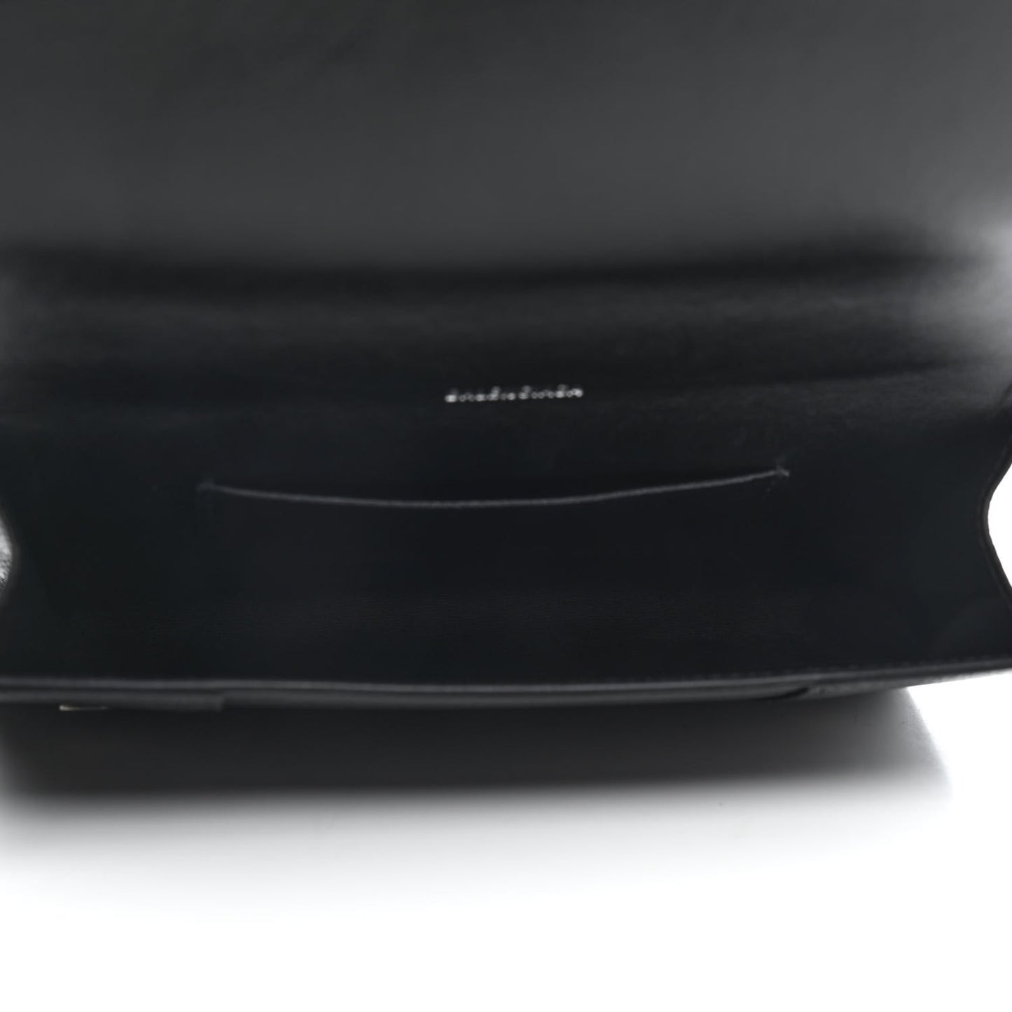 Grained Calfskin Hourglass Top Handle Crossbody Phone Holder Black