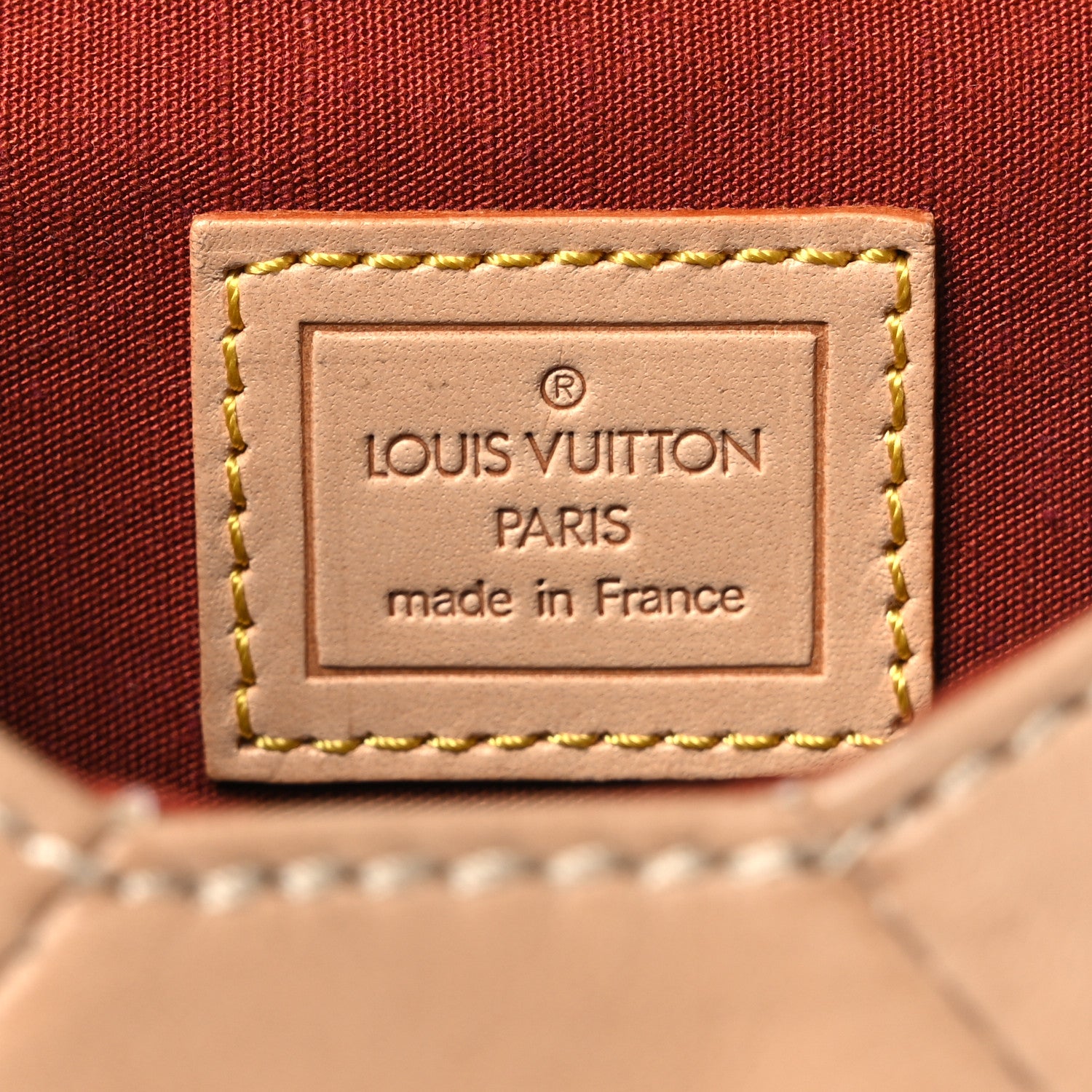 Louis Vuitton Lambskin Pouch Beige 6 of 13