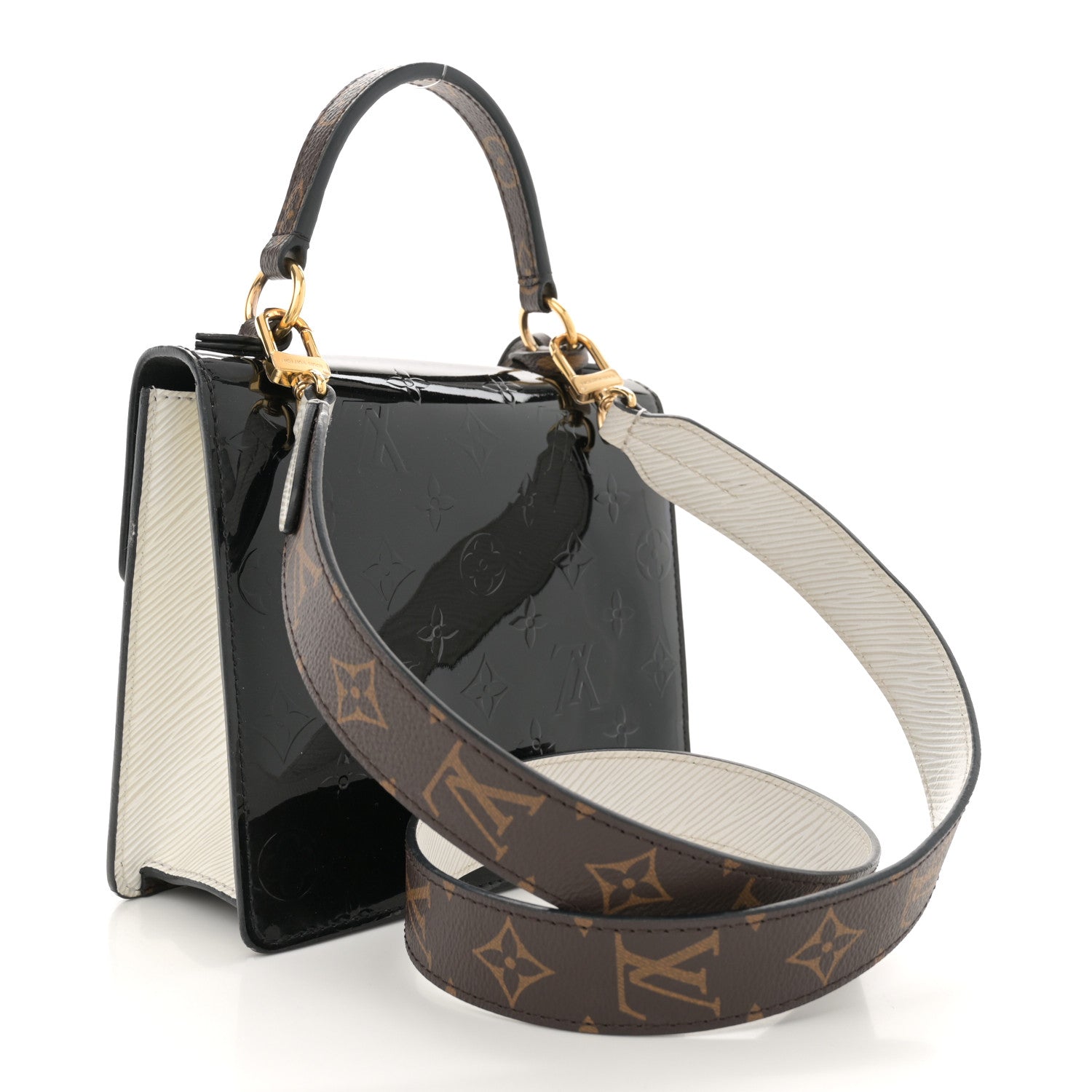 Louis Vuitton Vernis Epi Monogram Spring Street Black 3 of 12