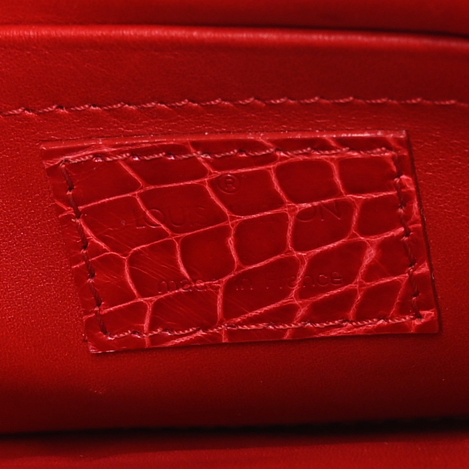 Louis Vuitton Monogram Velours Alligator Gracie PM Rouge 6 of 10