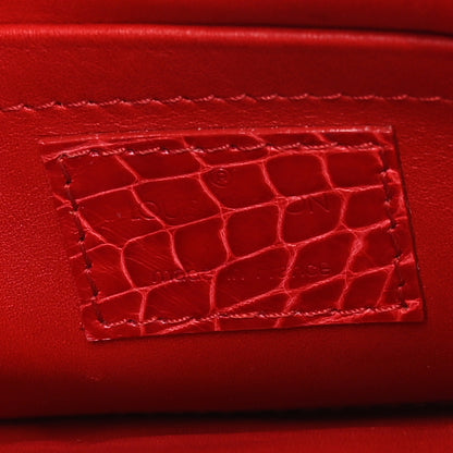 Louis Vuitton Monogram Velours Alligator Gracie PM Rouge 6 of 10