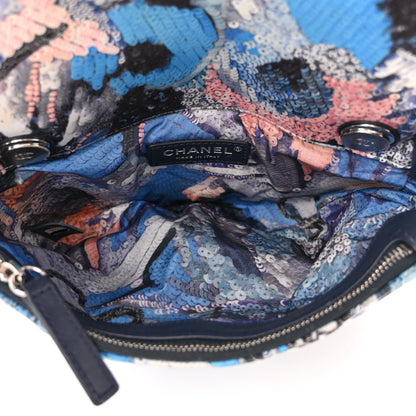 Chanel Canvas Sequin Print Quilted Waist Bag Multicolor 5 of 10