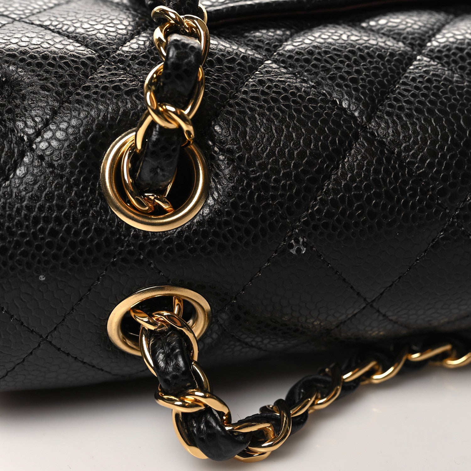 Chanel Caviar Quilted Medium Double Flap Black 11 of 12