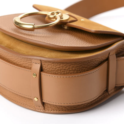 Chloe Calfskin Suede Small Braided Tess Bag Autumnal Brown 8 of 11
