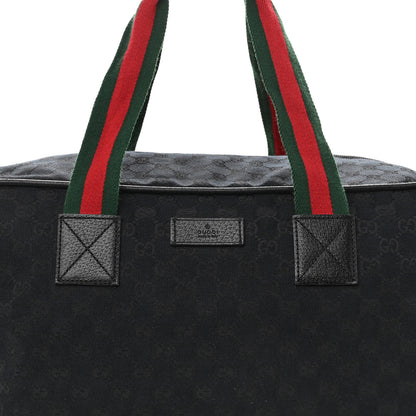 Gucci GG Monogram Web Medium Collapsible Carry On Duffle Black 6 of 8