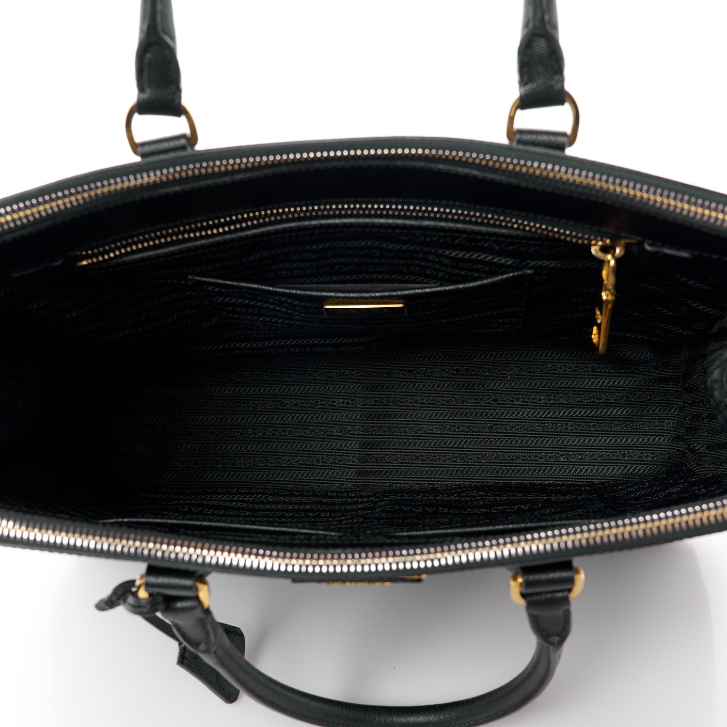 Prada Saffiano Large Galleria Double Zip Tote Black 5 of 13