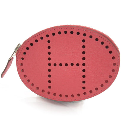 Hermes Chevre Mysore Evelyne Coin Purse Rose Tyrien 1 of 7