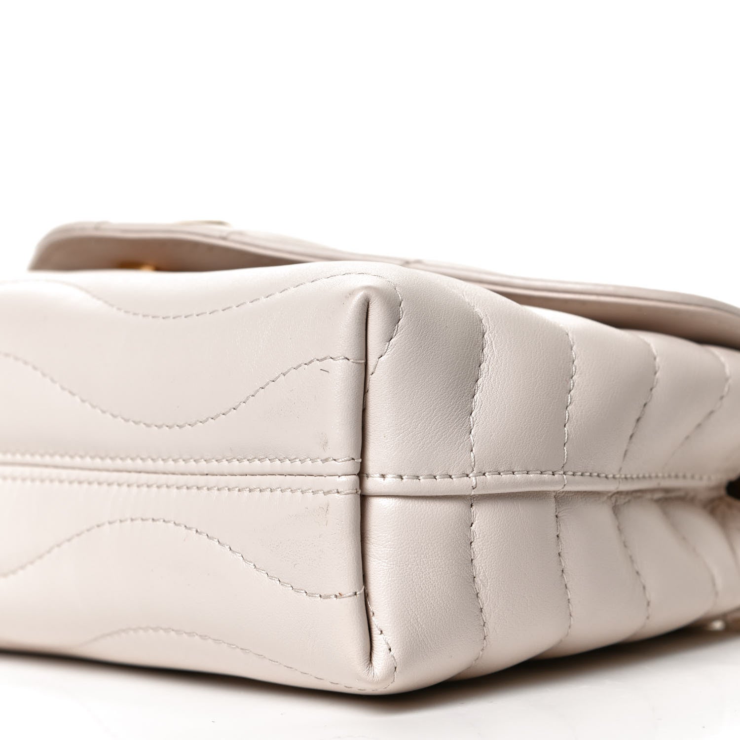 Louis Vuitton Calfskin LV New Wave Chain Bag Ivory 10 of 12