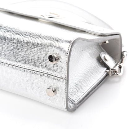 Christian Dior Metallic Grained Calfskin Mini Diorever Flap Silver 7 of 7