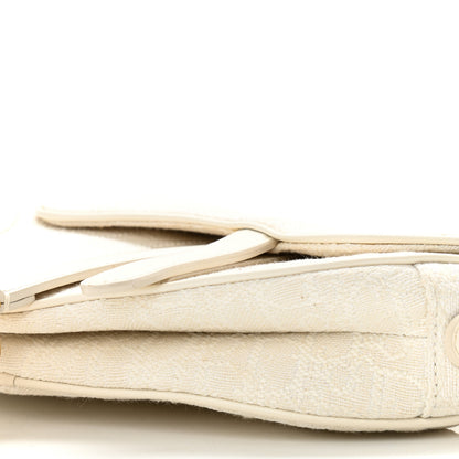 Christian Dior Oblique Mini Saddle Bag White 10 of 13