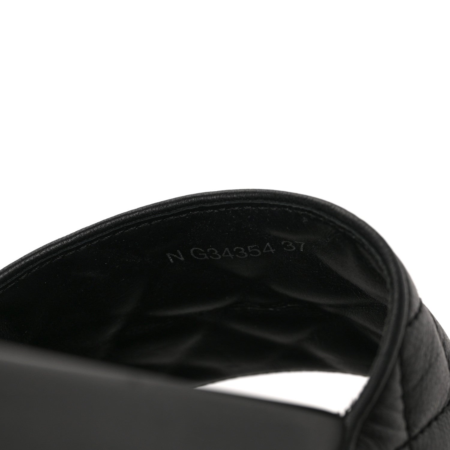 Chanel Lambskin Quilted CC Mules Sandals 37 Black 8 of 9