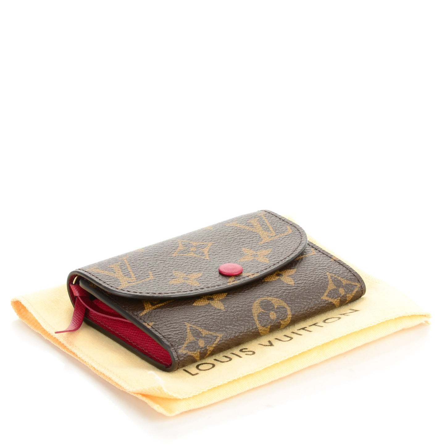 Monogram Rosalie Coin Purse Fuchsia