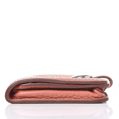 Hermes Taurillon Clemence Dogon Card Case Rose Thè 9 of 18