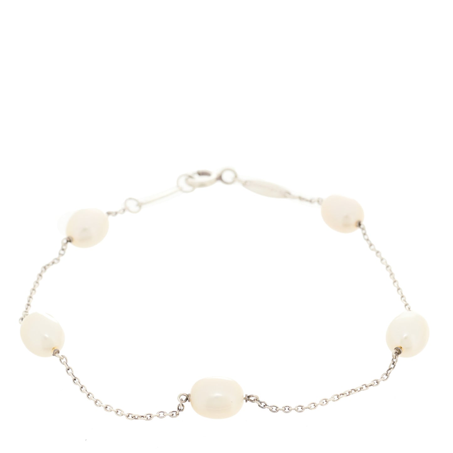 Sterling Silver Freshwater Cultured Pearl Elsa Peretti Pearls By The Yard Bracelet