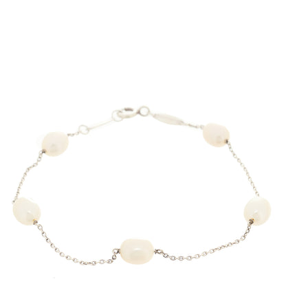 Tiffany Sterling Silver Freshwater Cultured Pearl Elsa Peretti Pearls By The Yard Bracelet 1 of 4