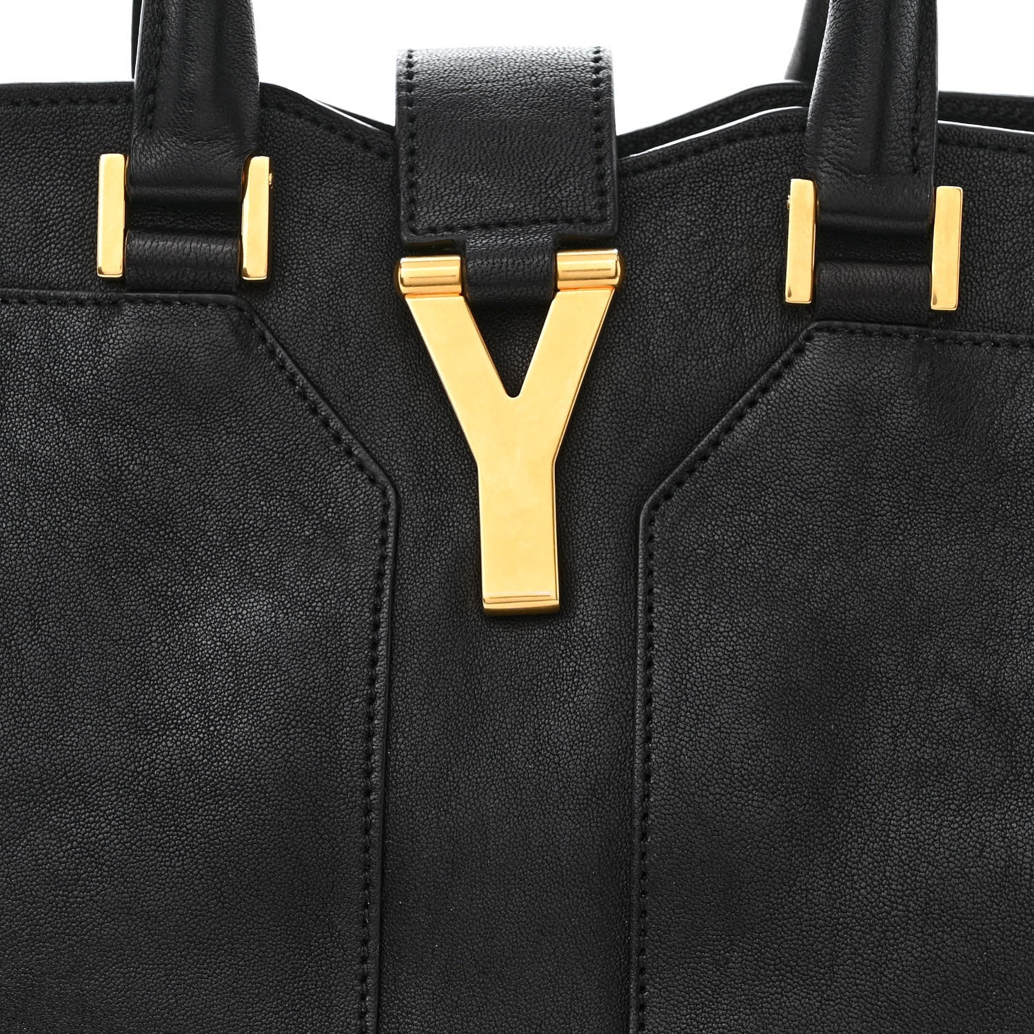 Saint Laurent Sheepskin Small Cabas ChYc Black 8 of 10