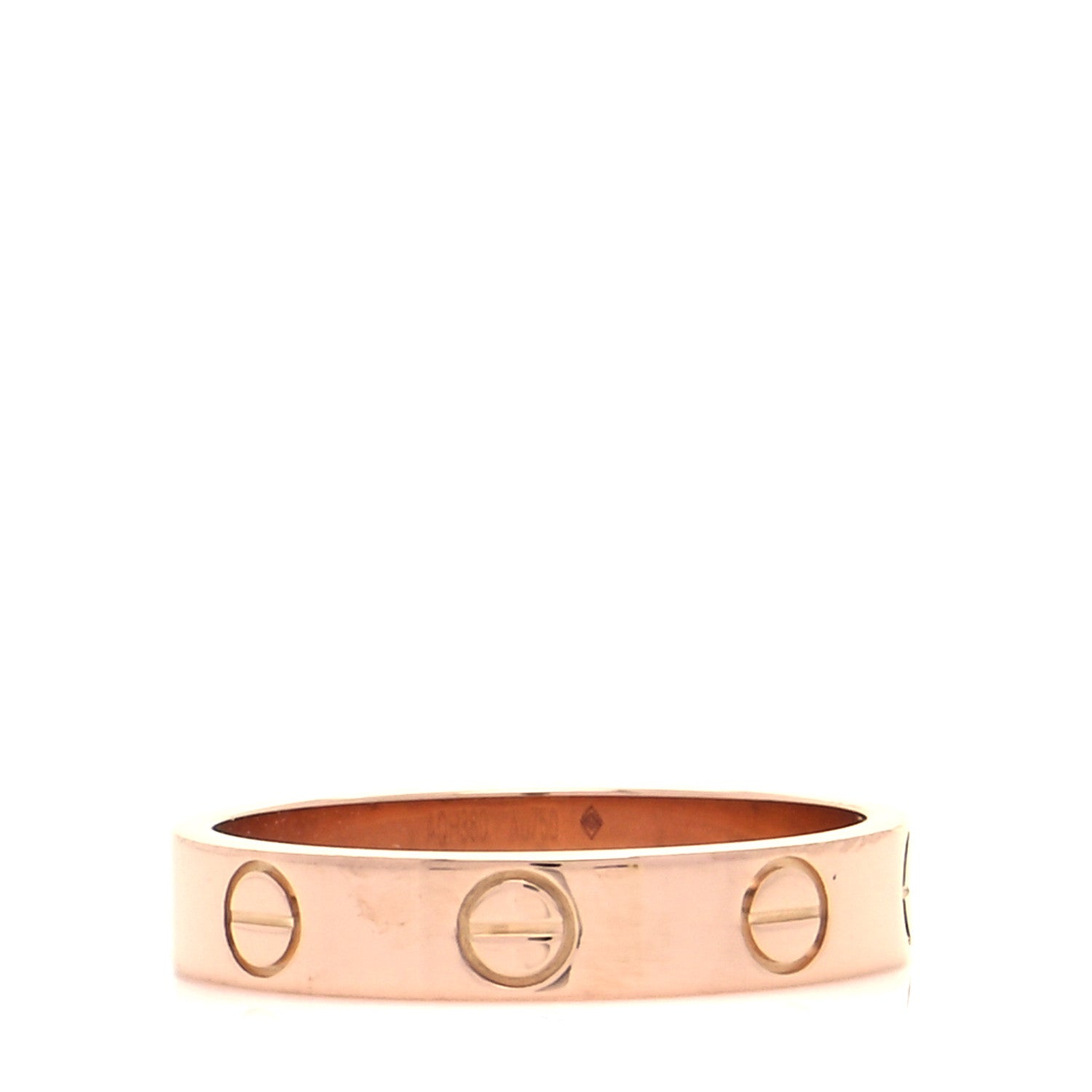 Cartier 18K Pink Gold 3.5mm LOVE Wedding Band Ring 50 5.25 3 of 5