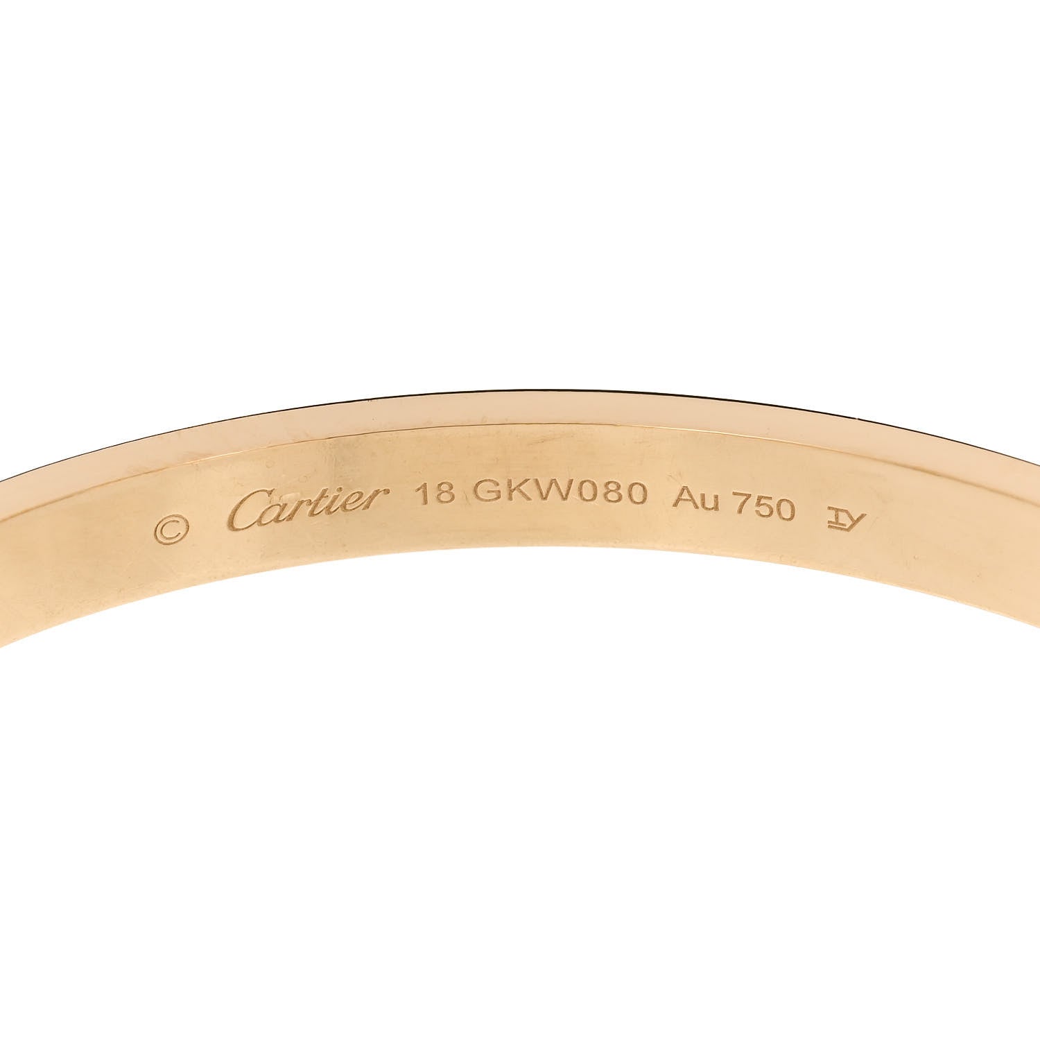 Cartier 18K Yellow Gold LOVE Bracelet 18 8 of 9
