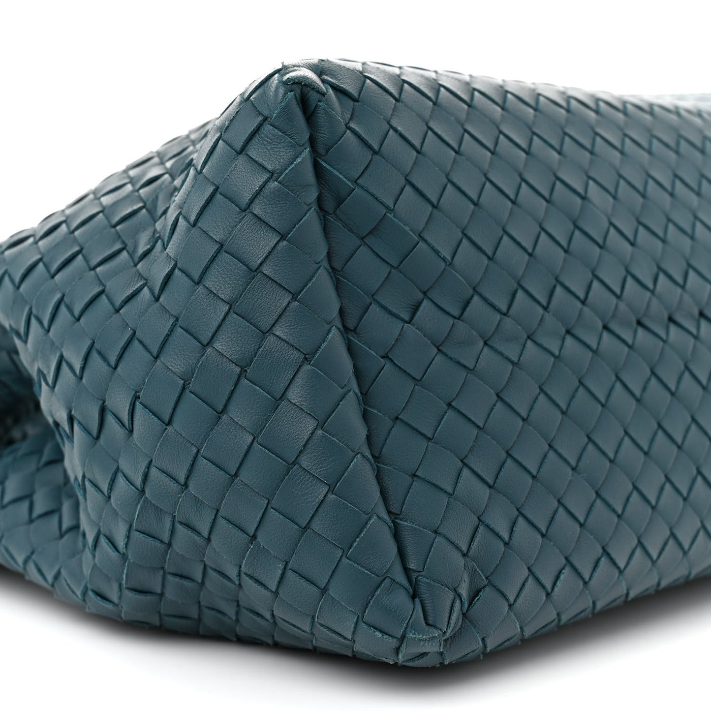 Nappa Intrecciato Medium Garda Bag Teal