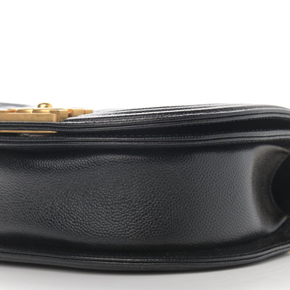 Chanel Caviar Quilted Small Boy Messenger Bag Black 10 of 12