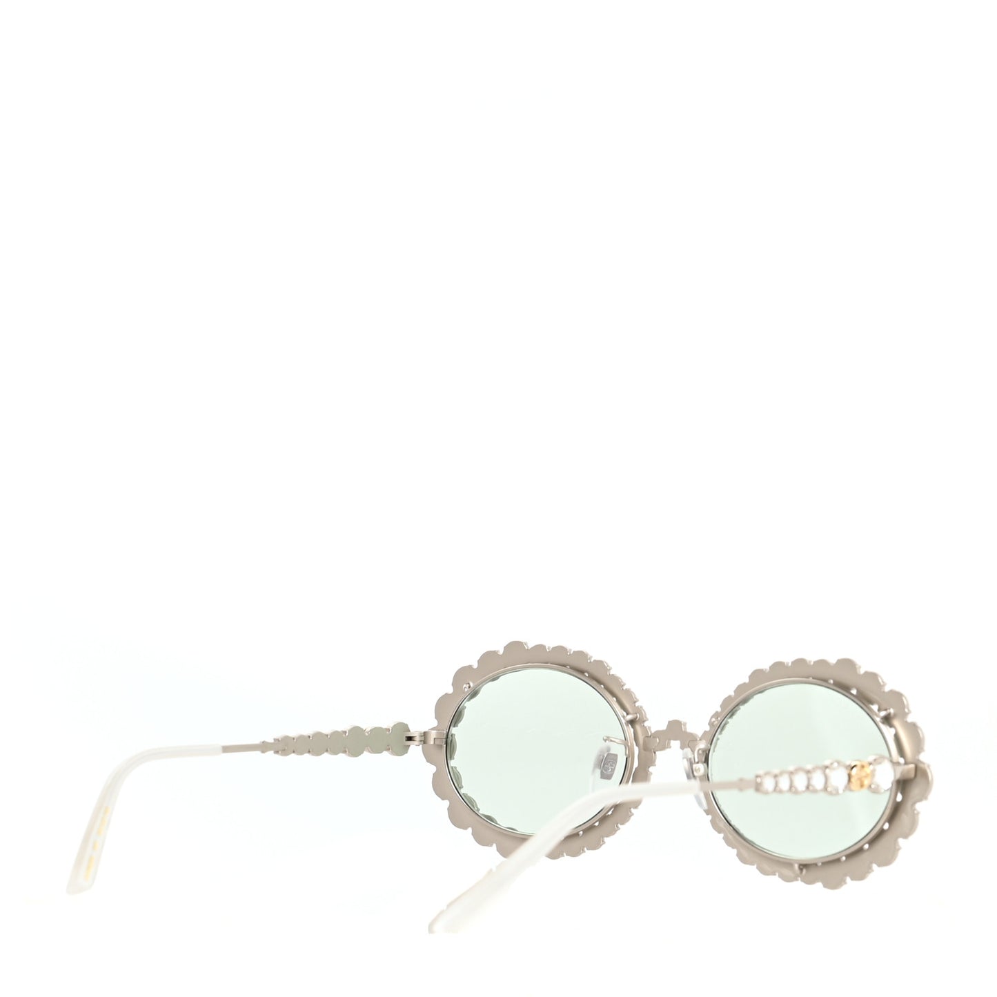 Crystal Oval Sunglasses GG0620S Silver