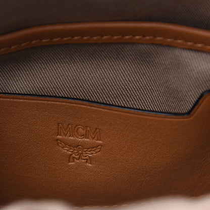MCM Visetos Mini Backpack Crossbody Bag Cognac 5 of 7