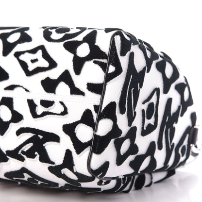 Louis Vuitton X UF Tufted Monogram Speedy Bandouliere 25 White Black 8 of 11