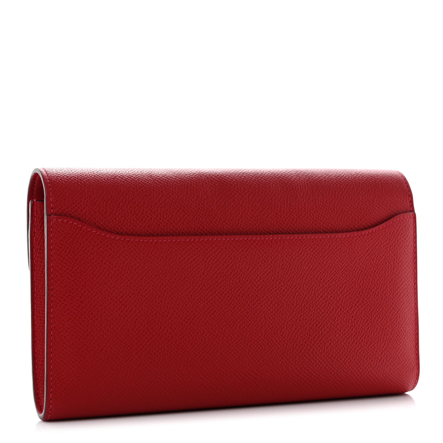 Hermes Epsom Constance Long Wallet Rouge Casaque 3 of 8