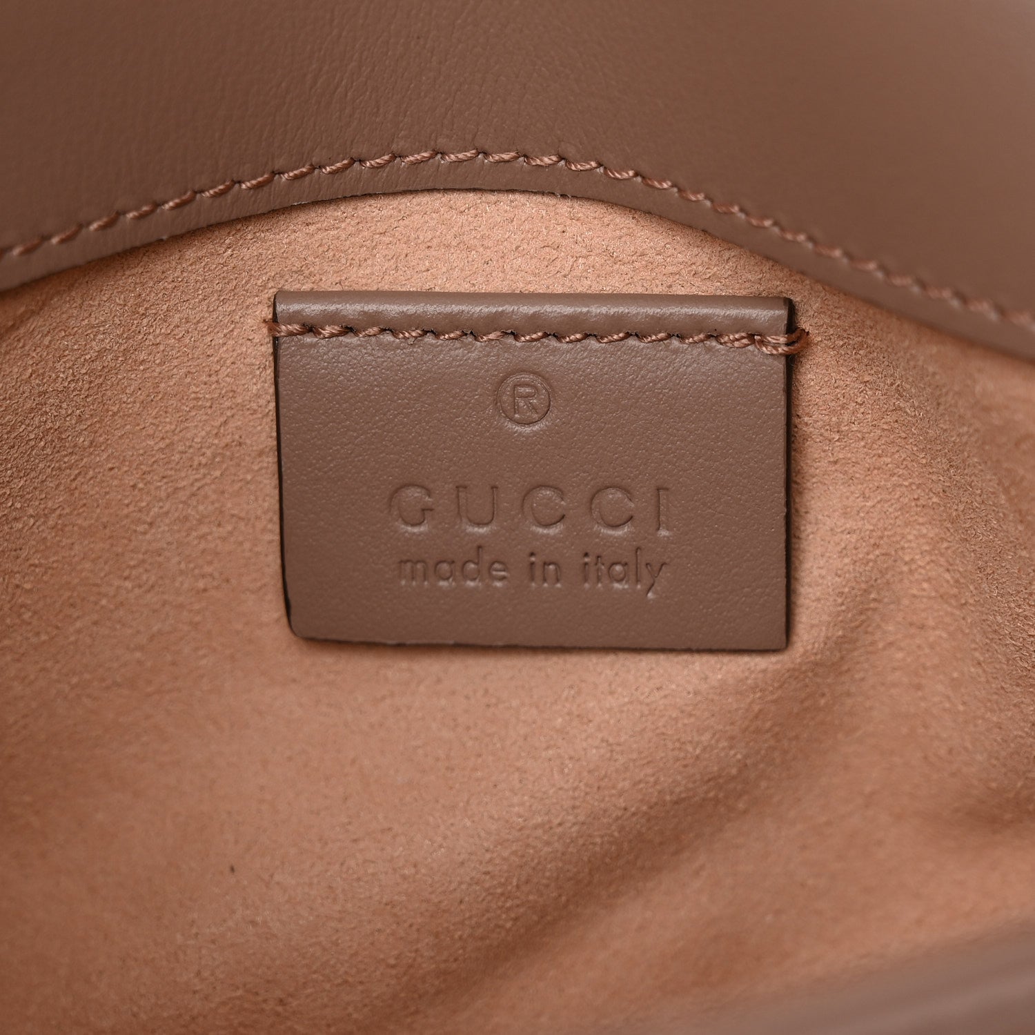 Gucci Calfskin Matelasse Super Mini GG Marmont Shoulder Bag Porcelain Rose 6 of 10