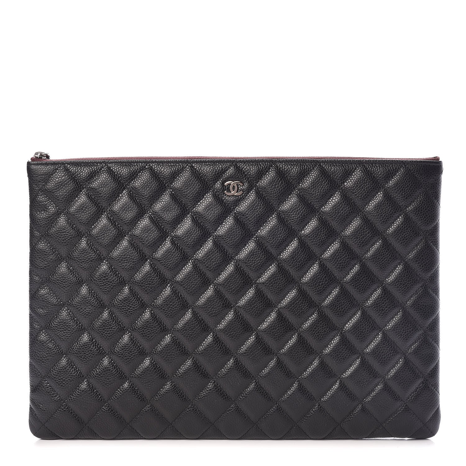 Chanel Caviar Quilted Large Cosmetic Case Black 1 of 8