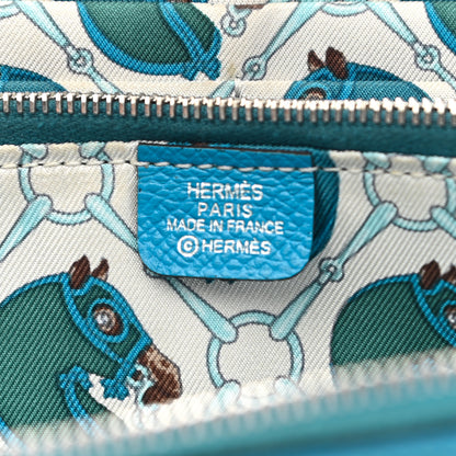Hermes Epsom Silk'In Wallet Bleu Zanzibar 6 of 12