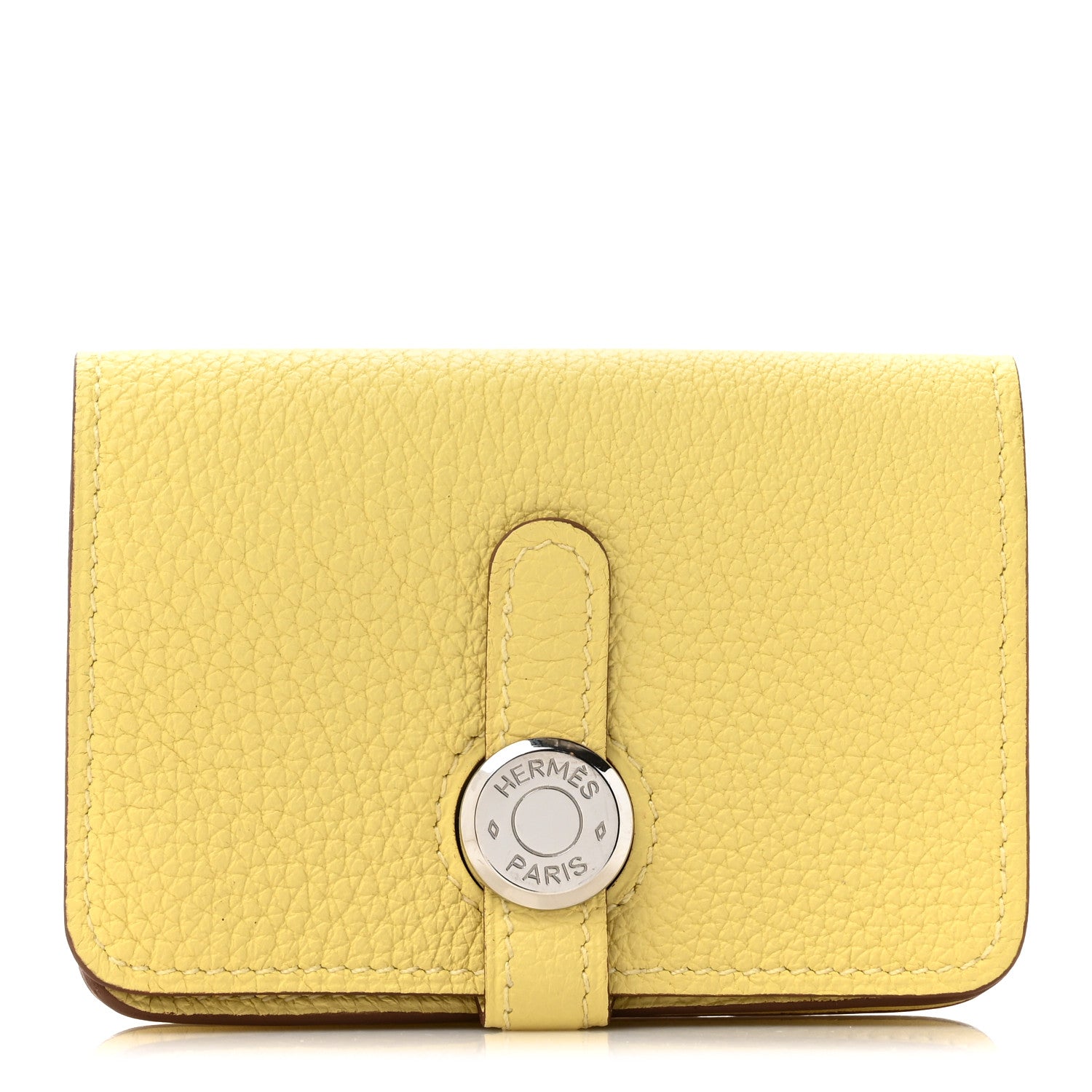 Hermes Togo Dogon Card Case Jaune Poussin 1 of 8