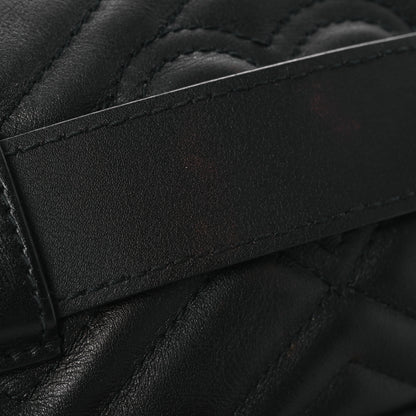Gucci Calfskin Matelasse GG Marmont Belt Bag 105 42 Black 12 of 12